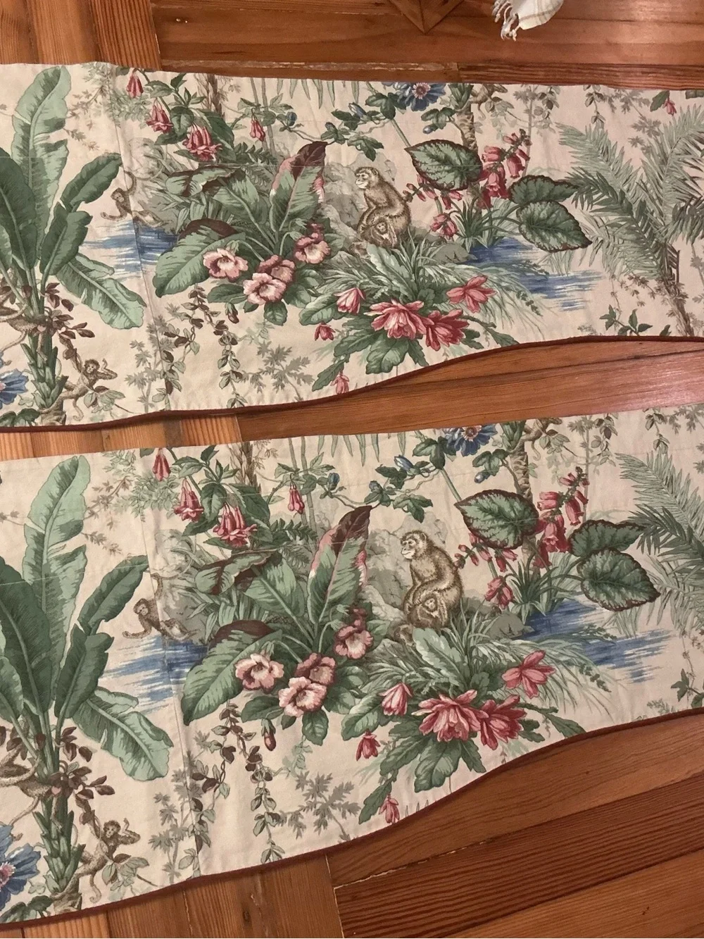 🔹 Designer P. Kaufmann Waverly Botanical Jungle Window Drapes